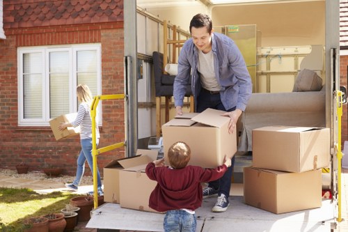 Removals van loaded for a home move in Kingston