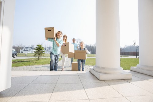 Removal van service operating in Kingston near local residential streets