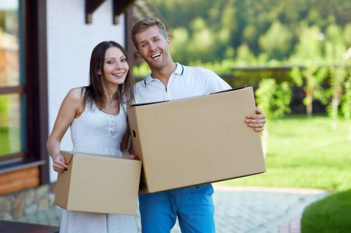 Kingston local house removals service with furniture and packing materials