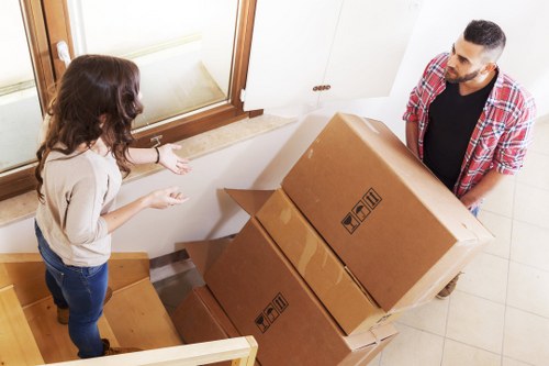 Professional team handling office furniture and equipment removals in Kingston