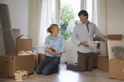 Professional moving team handling furniture transport in Kingston