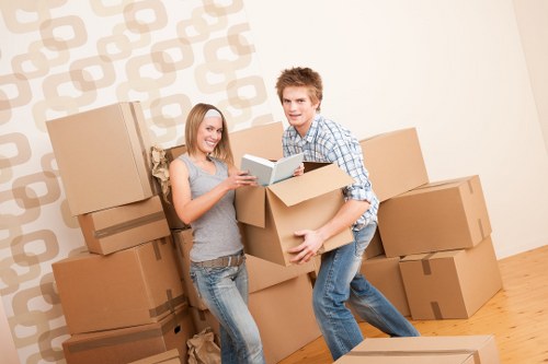 Local Kingston flat move with boxes and van access