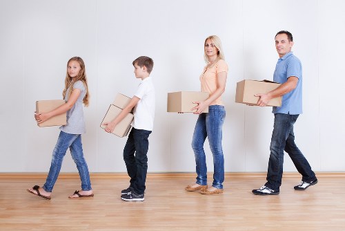 Furniture and household items being loaded for removals