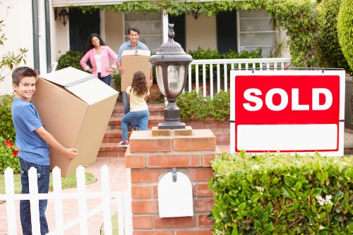 Packed boxes and home contents prepared for a Kingston move