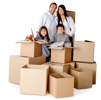 Removal van transporting household items across Kingston